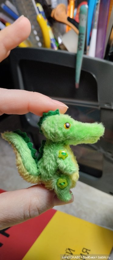 Крокодильчик — Текстильные игрушки и примитивы: кофейные (фото 3)