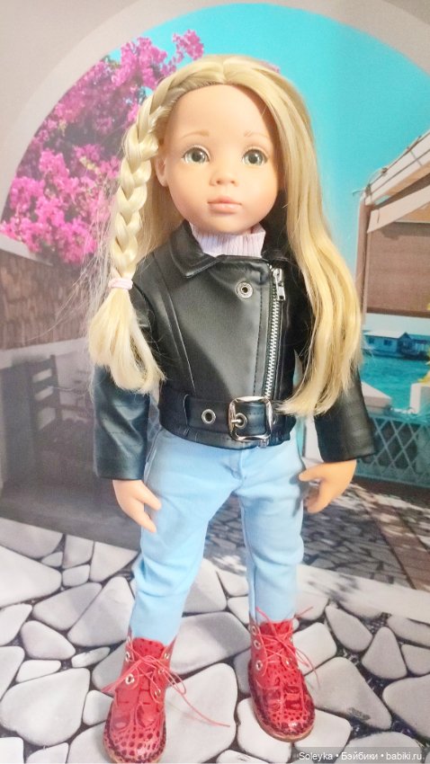 Косуха, джинсы и берцы — Одежда и обувь для кукол своими руками: фото (фото 4)