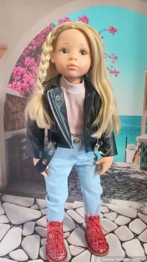 Косуха, джинсы и берцы — Одежда и обувь для кукол своими руками: фото (фото 5)