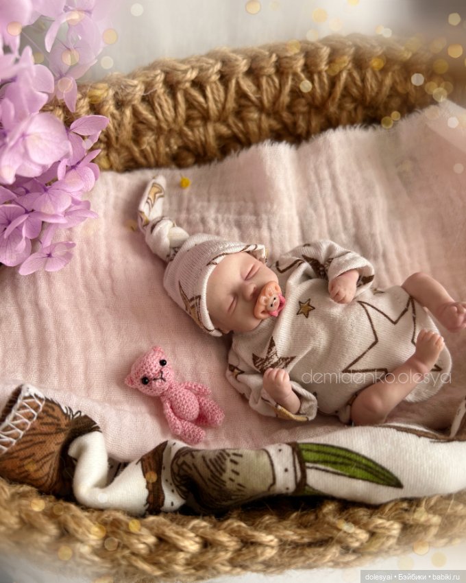 Мини реборн Полина. Кукла младенец (фото 5)