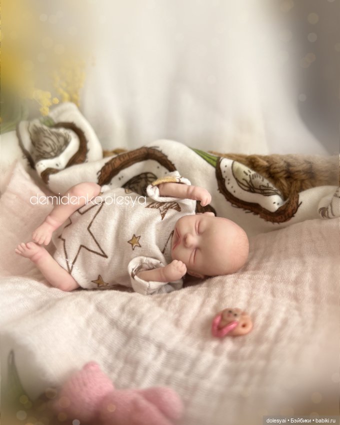 Мини реборн Полина. Кукла младенец (фото 2)