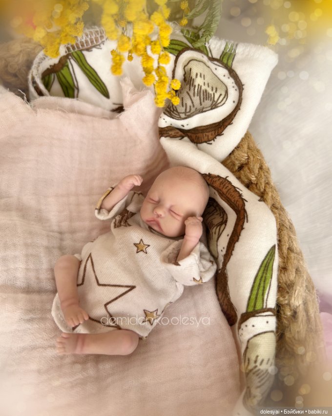 Мини реборн Полина. Кукла младенец (фото 3)
