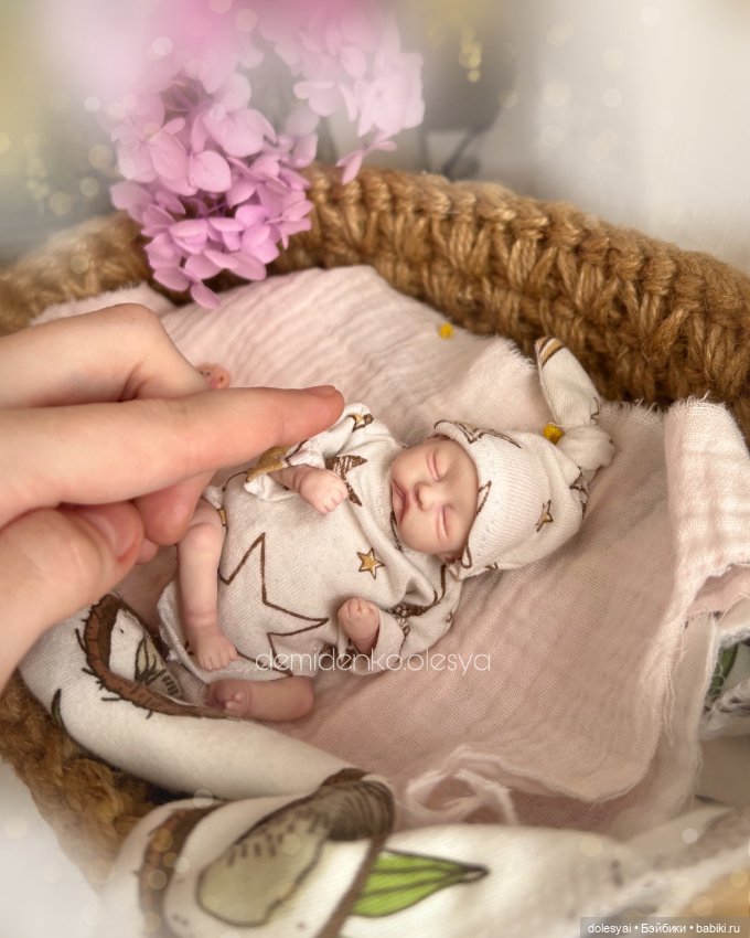 Мини реборн Полина. Кукла младенец