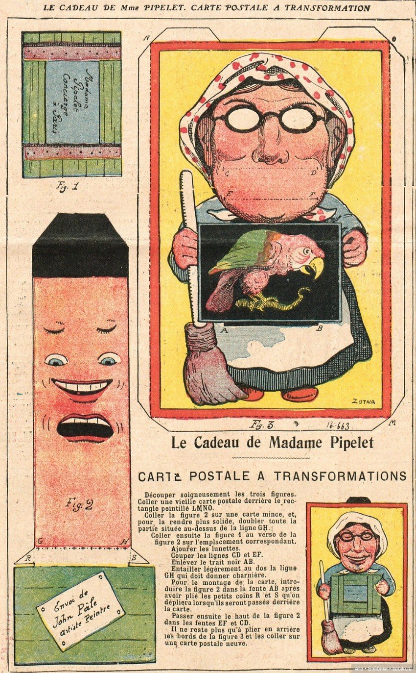 Подвижные картинки из старых журналов