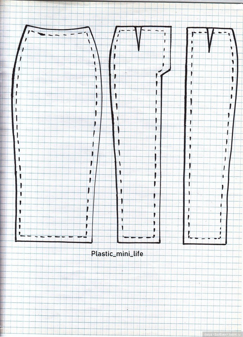 Выкройки вечерних платьев для кукол FR и NF (фото 8)