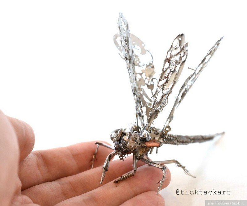 Животные из деталей от часов от Megane Tokei Ito (фото 9)