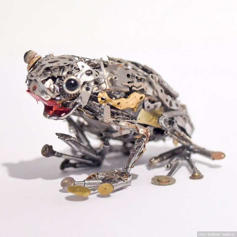 Животные из деталей от часов от Megane Tokei Ito (фото 5)