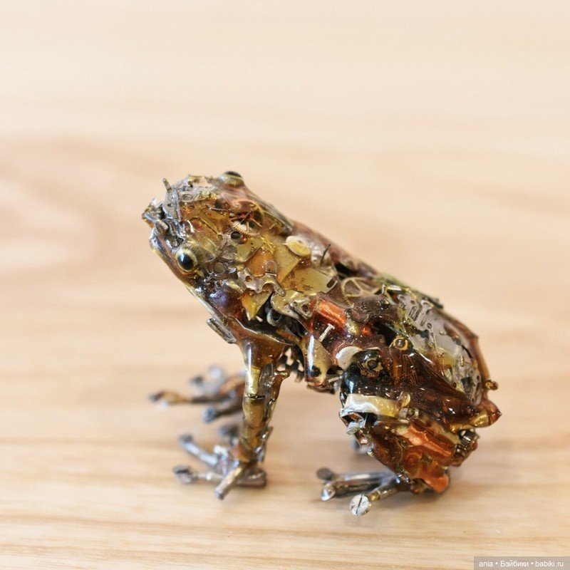 Животные из деталей от часов от Megane Tokei Ito (фото 8)