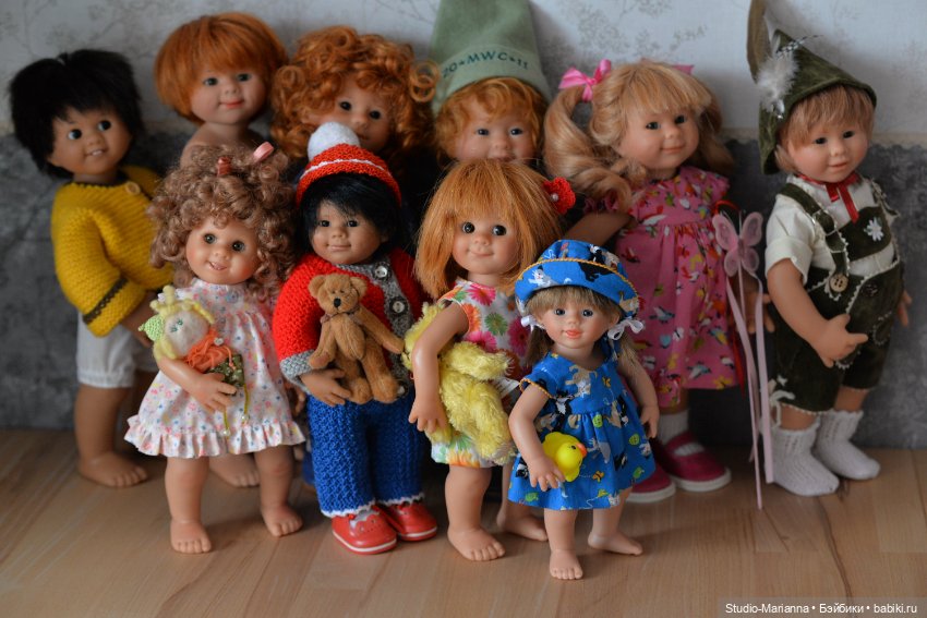 Моя банда вихтелей — Куклы Rosemarie Anna Muller (Мюллер): Вихтели (Wichtel)