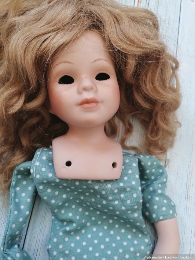 Переделка фарфоровой куклы, продолжение