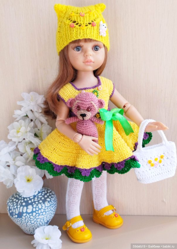 Яркий солнечный наряд к светлому христову дню Пасхе для куколок Паола Рейна (фото 3)