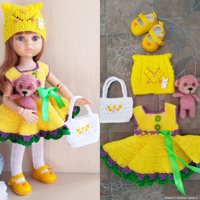 Яркий солнечный наряд к светлому христову дню Пасхе для куколок Паола Рейна