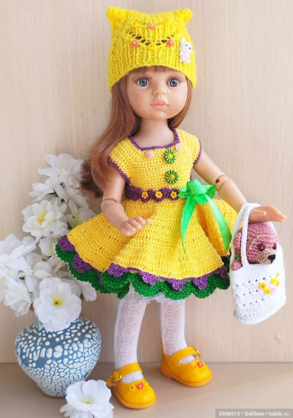 Яркий солнечный наряд к светлому христову дню Пасхе для куколок Паола Рейна (фото 2)