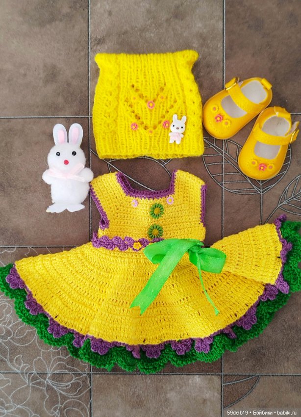Яркий солнечный наряд к светлому христову дню Пасхе для куколок Паола Рейна