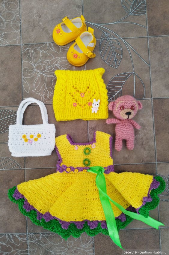 Яркий солнечный наряд к светлому христову дню Пасхе для куколок Паола Рейна