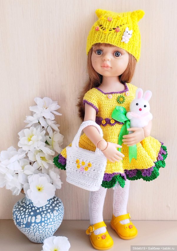 Яркий солнечный наряд к светлому христову дню Пасхе для куколок Паола Рейна (фото 4)