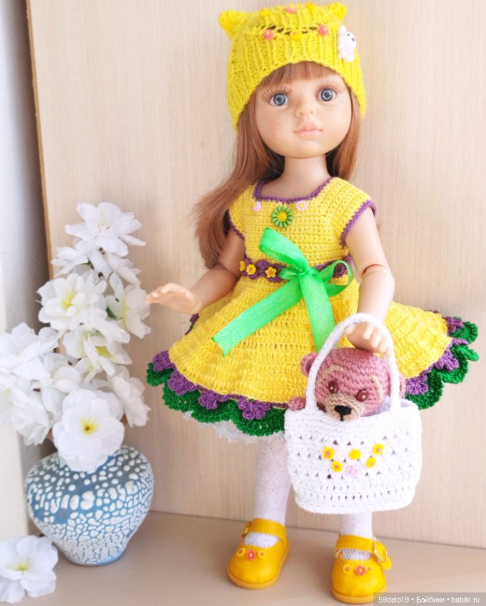 Яркий солнечный наряд к светлому христову дню Пасхе для куколок Паола Рейна