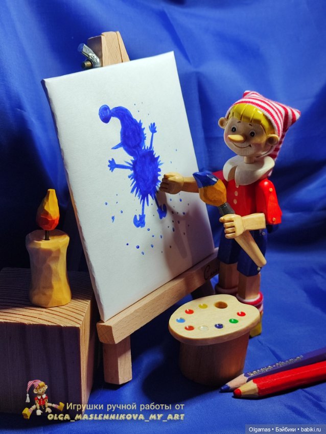 Буратино осваивает навыки художественного искусства 😊 (фото 3)