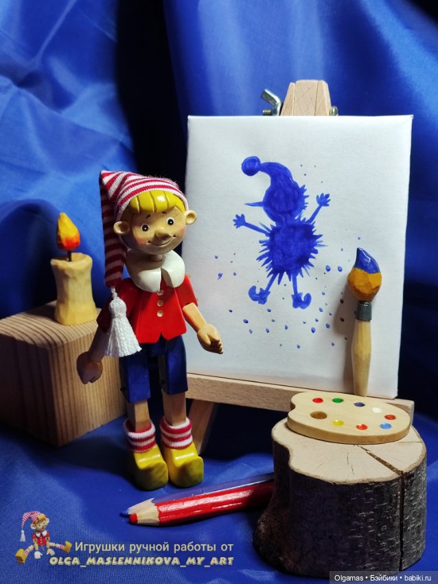 Буратино осваивает навыки художественного искусства 😊 (фото 4)