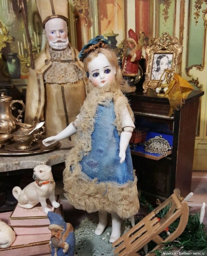 Животные в антикварных и винтажных кукольных домиках (фото 2)