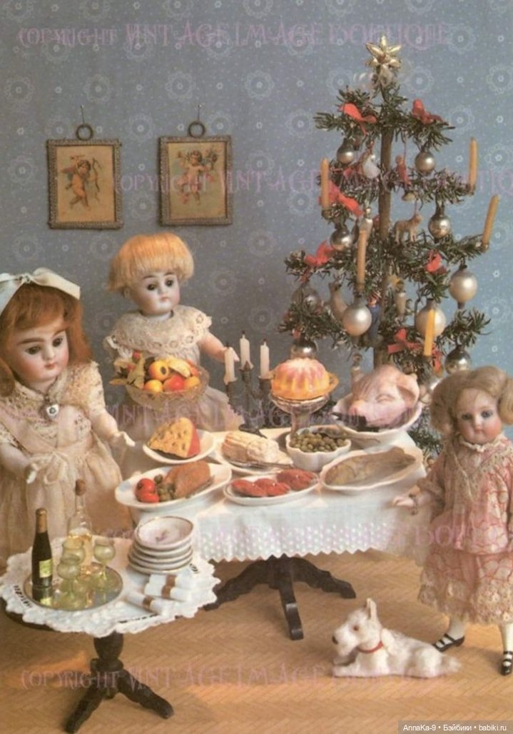 Животные в антикварных и винтажных кукольных домиках (фото 5)