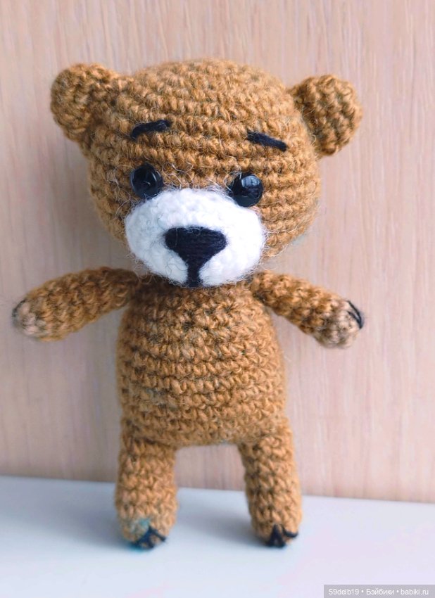 Медвежонок Бронька в бирюзовом костюмчике (фото 2)