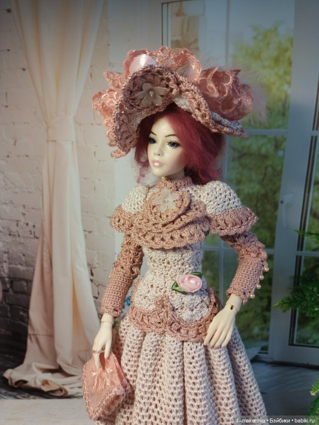 Дама с собачкой. Кукла БЖД bjd (фото 3)