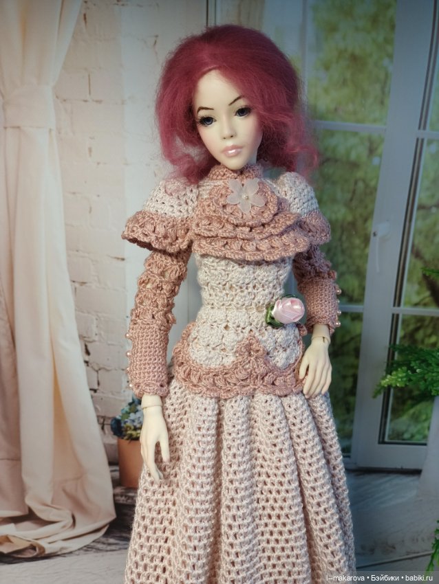 Дама с собачкой. Кукла БЖД bjd