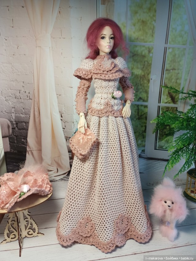 Дама с собачкой. Кукла БЖД bjd