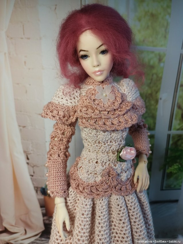 Дама с собачкой. Кукла БЖД bjd