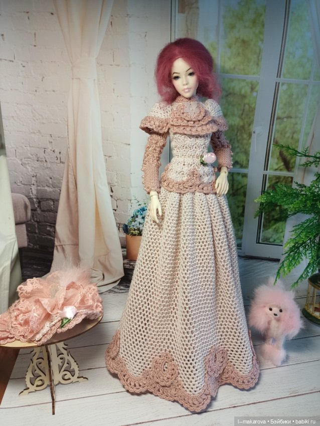 Дама с собачкой. Кукла БЖД bjd