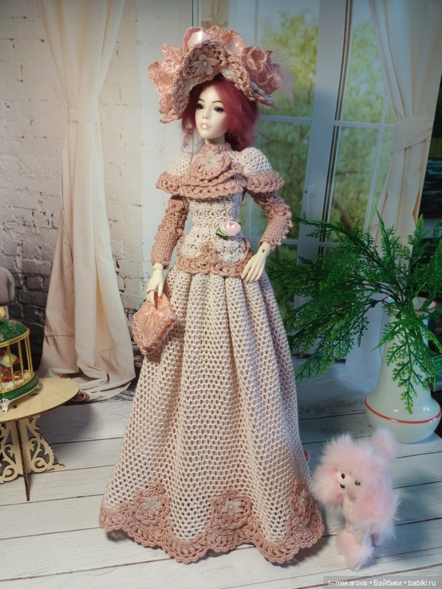 Дама с собачкой. Кукла БЖД bjd (фото 2)