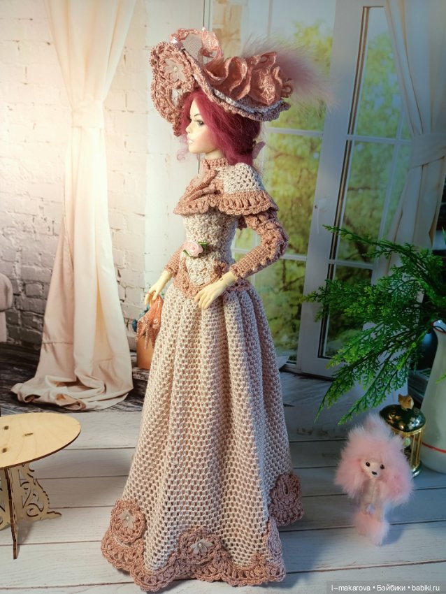 Дама с собачкой. Кукла БЖД bjd