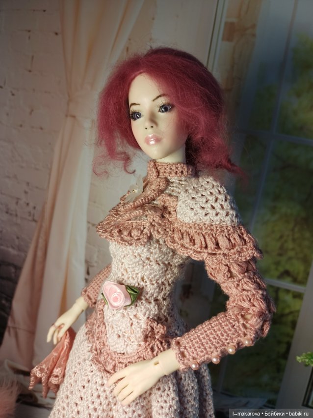 Дама с собачкой. Кукла БЖД bjd