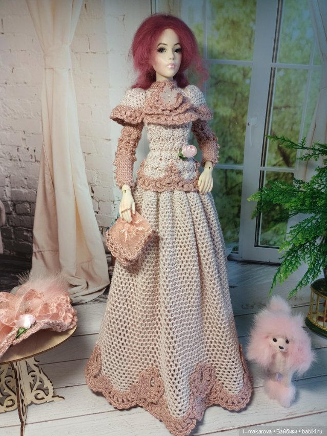 Дама с собачкой. Кукла БЖД bjd