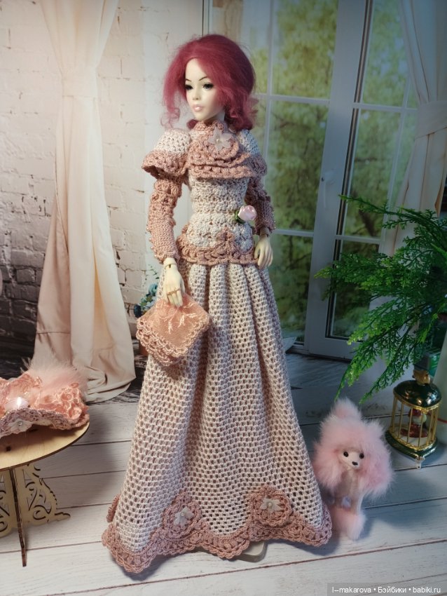 Дама с собачкой. Кукла БЖД bjd (фото 10)