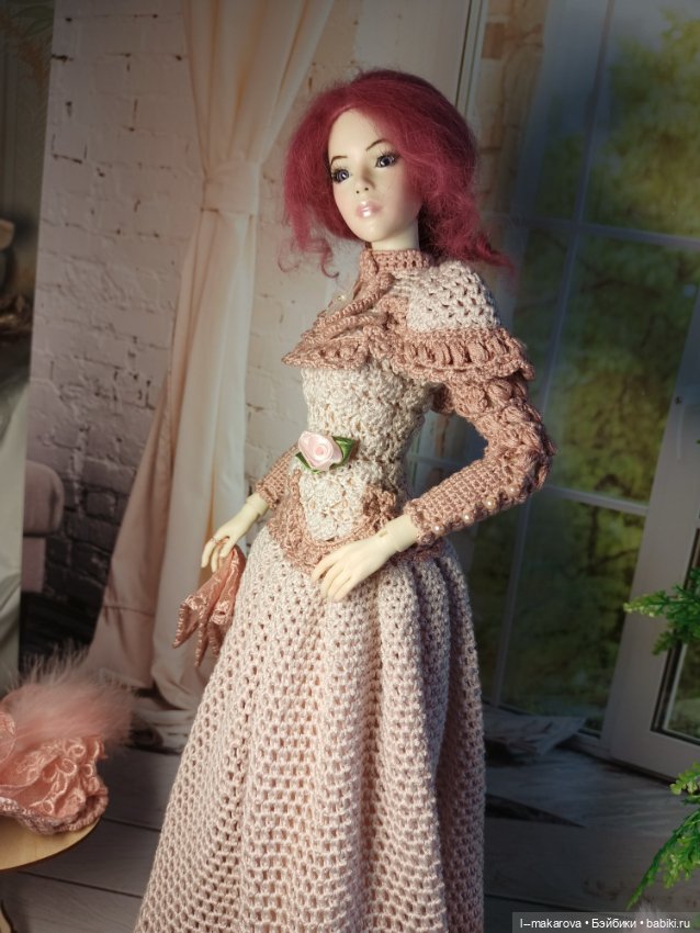 Дама с собачкой. Кукла БЖД bjd