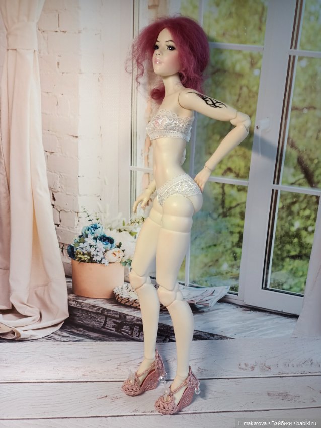 Дама с собачкой. Кукла БЖД bjd