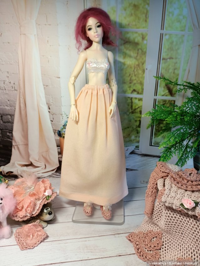 Дама с собачкой. Кукла БЖД bjd