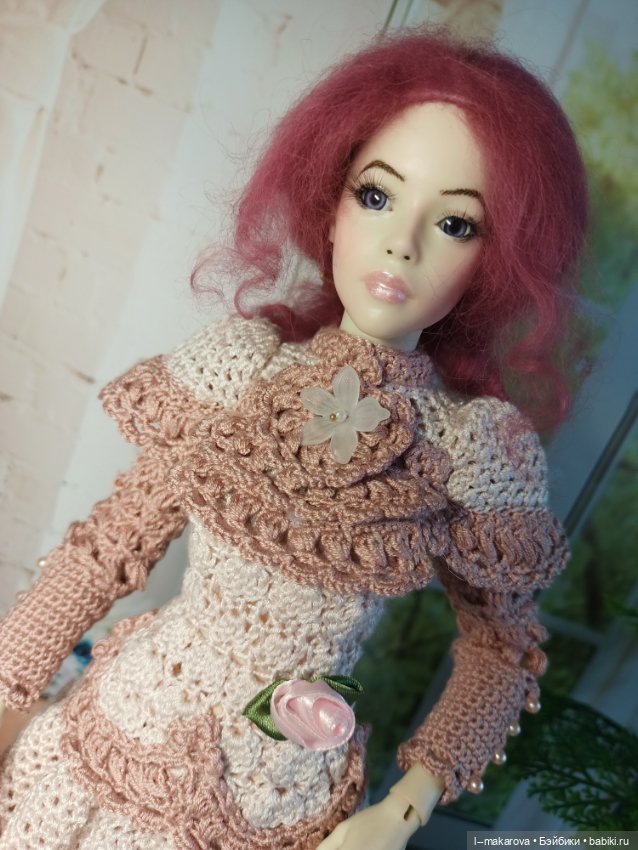 Дама с собачкой. Кукла БЖД bjd