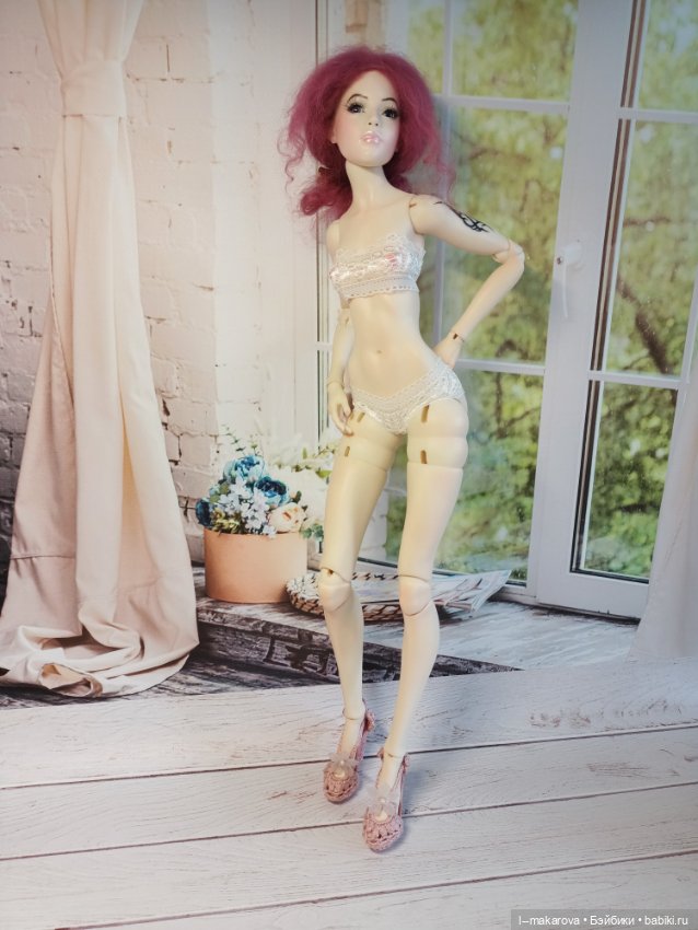 Дама с собачкой. Кукла БЖД bjd