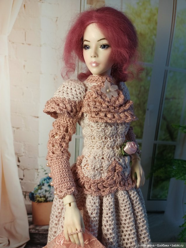 Дама с собачкой. Кукла БЖД bjd (фото 9)