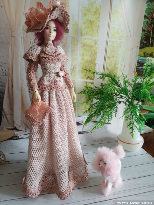 Дама с собачкой. Кукла БЖД bjd