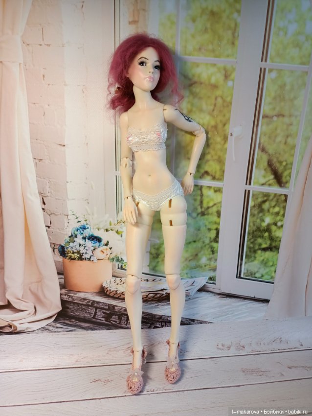 Дама с собачкой. Кукла БЖД bjd