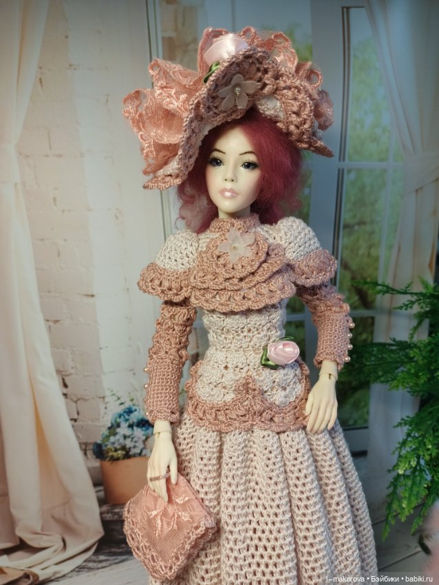 Дама с собачкой. Кукла БЖД bjd (фото 4)