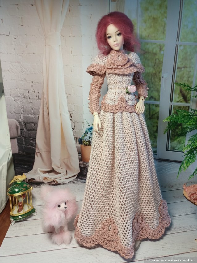 Дама с собачкой. Кукла БЖД bjd