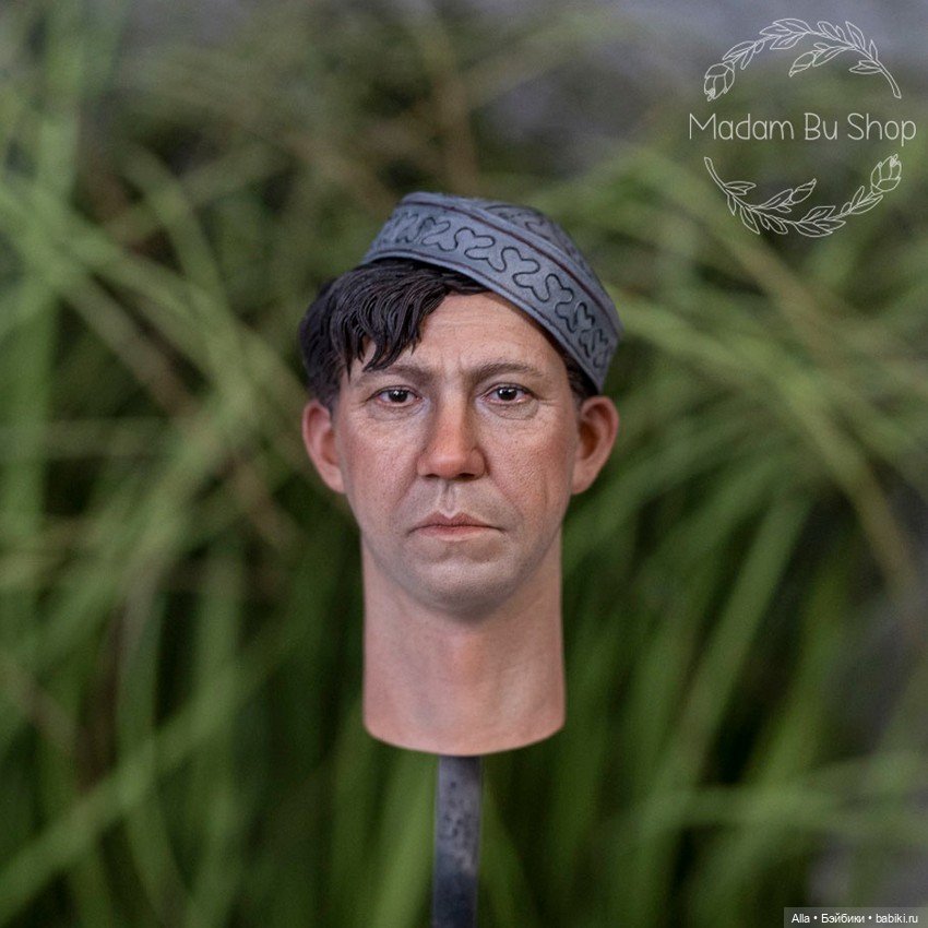 Кастом экшн-головы Юрия Никулина, автор Мадам Бу (фото 3)