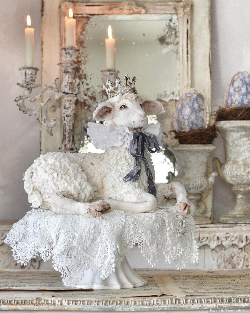 Авторские статуэтки в винтажном стиле Cat-arzyna