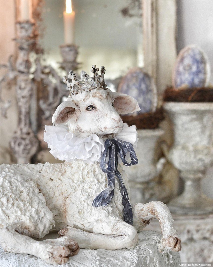 Авторские статуэтки в винтажном стиле Cat-arzyna