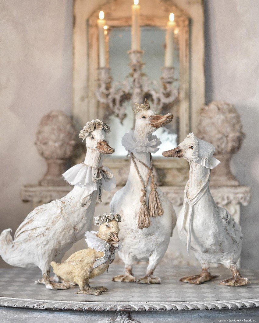 Авторские статуэтки в винтажном стиле Cat-arzyna (фото 2)